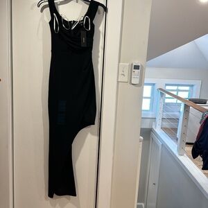 NWT lulus hi low black dress, XS
